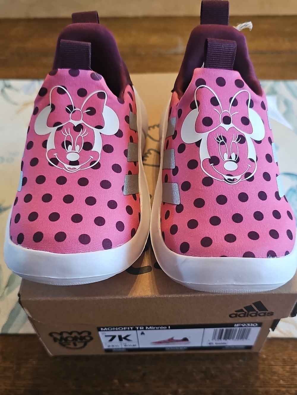 ADIDAS MONOFIT TR MINNIE 1 TODDLER GIRL NWT SIZE 7 SHOES